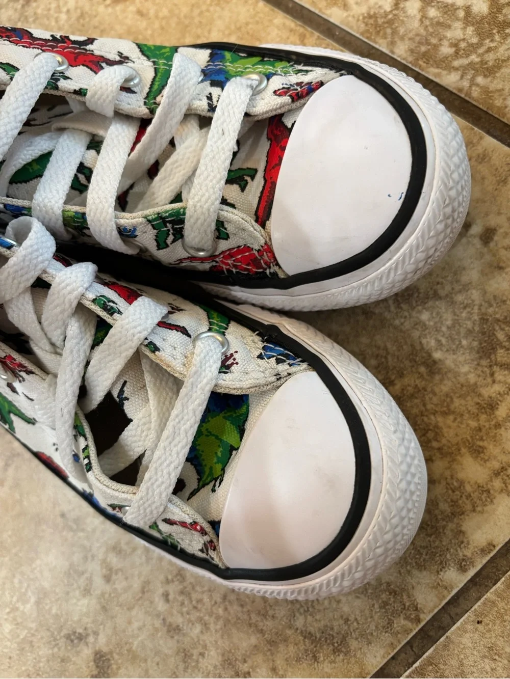CONVERSE ALL STAR KIDS DINOVERSE HI TOP SNEAKERS SZ 11